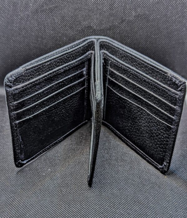 Executive Slim Fit Black Leather Wallet - Image 4