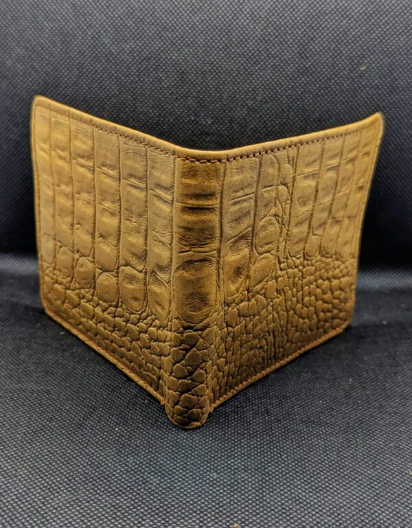 Genuine Crocodile Leather Men's Wallet , Bi-Fold - Image 2