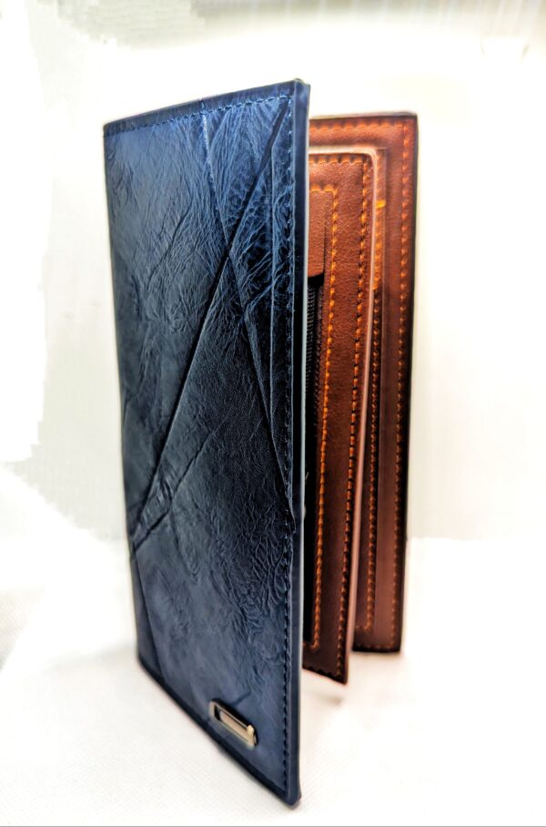 New Imported Long Leather Trifold Wallets for Cash & Cards - Image 5