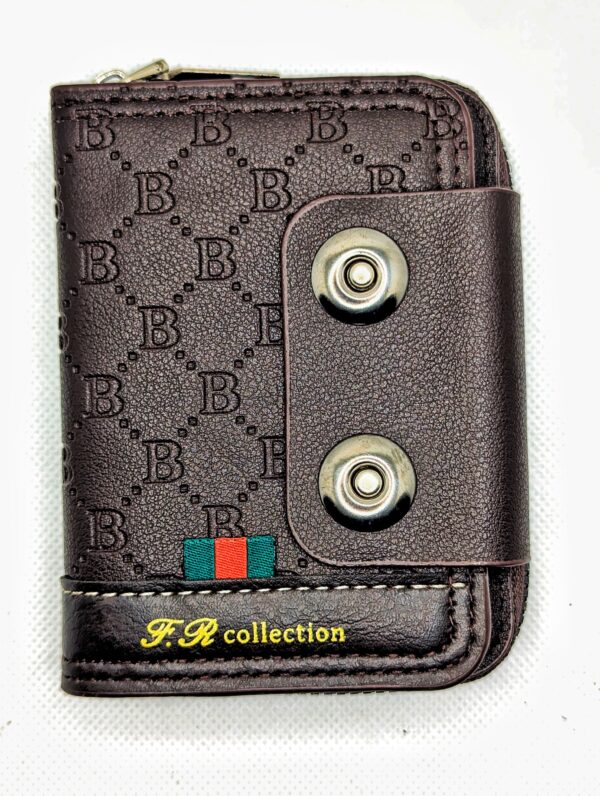 Multi-Functional Leather Wallet: Card Slots, Zipper, & Casual Style - Image 7